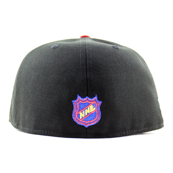 Pittsburgh Penguins 50 Years New Era 59Fifty Fitted Hat (Black Gray Under brim)