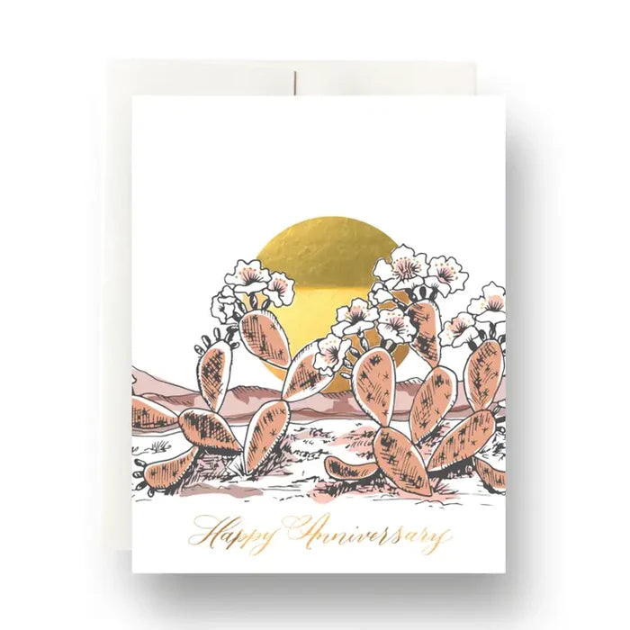 Prickly Pear Anniversary Card