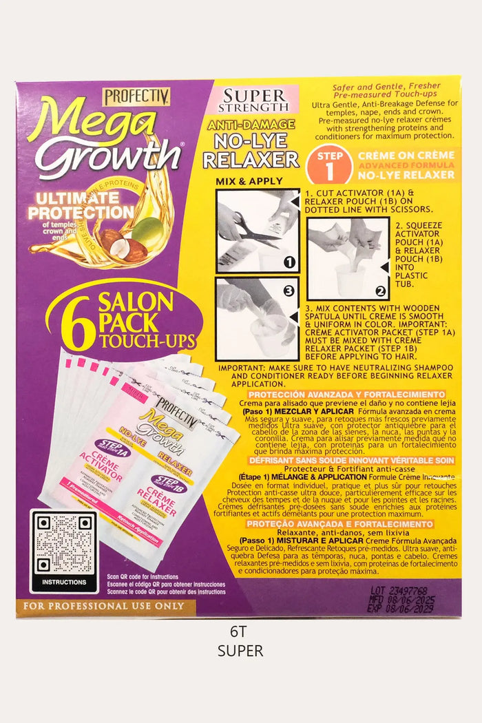 PROFECTIV MEGA GROWTH ANTI DAMAGE NO-LYE SUPER RELAXER PROFECTIV