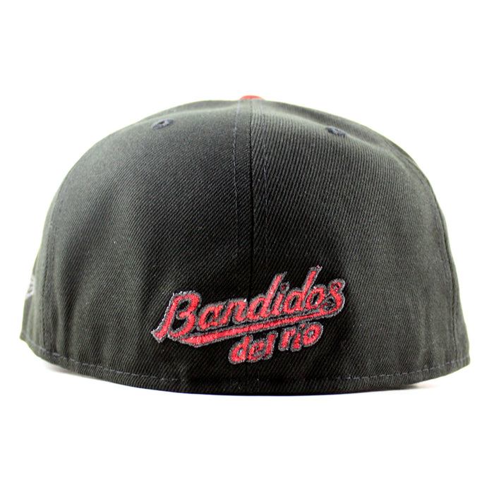 Quad Cities River Bandits Bandits Patch New Era 59Fifty Fitted Hat (Black Gray Under Brim)