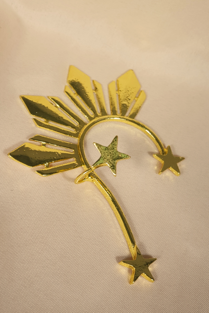 Filipiniana Accesory Radiant Philippine Sun and Stars Ear Cuff