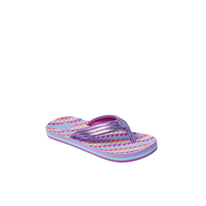 Reef Girls' Ahi Footwear Reef Lavender Hearts 13