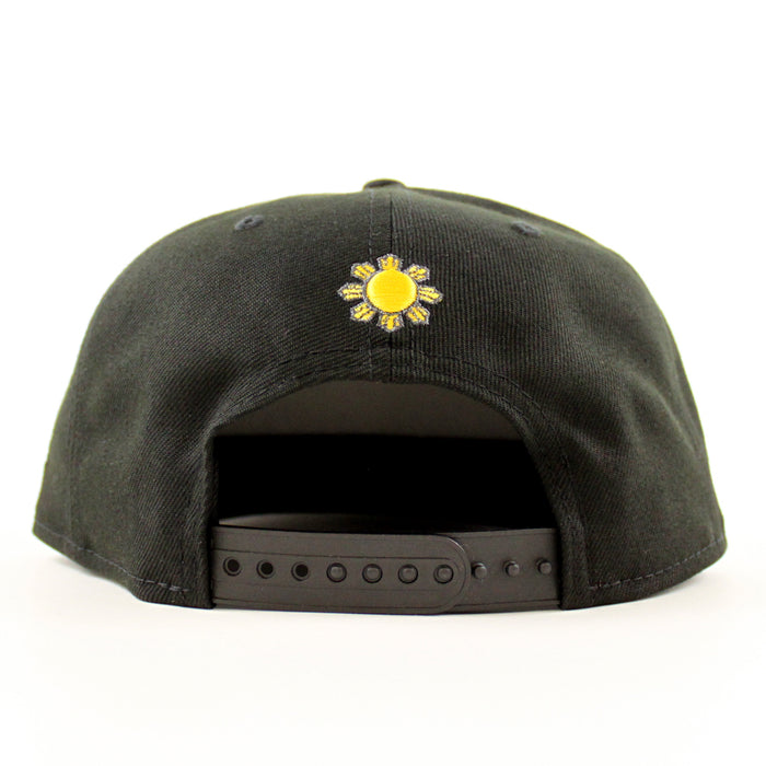 ROOSTER PHILIPPINES Flag New Era 9Fifty 9Fifty Snapback Hat (Black Gray Under Brim)