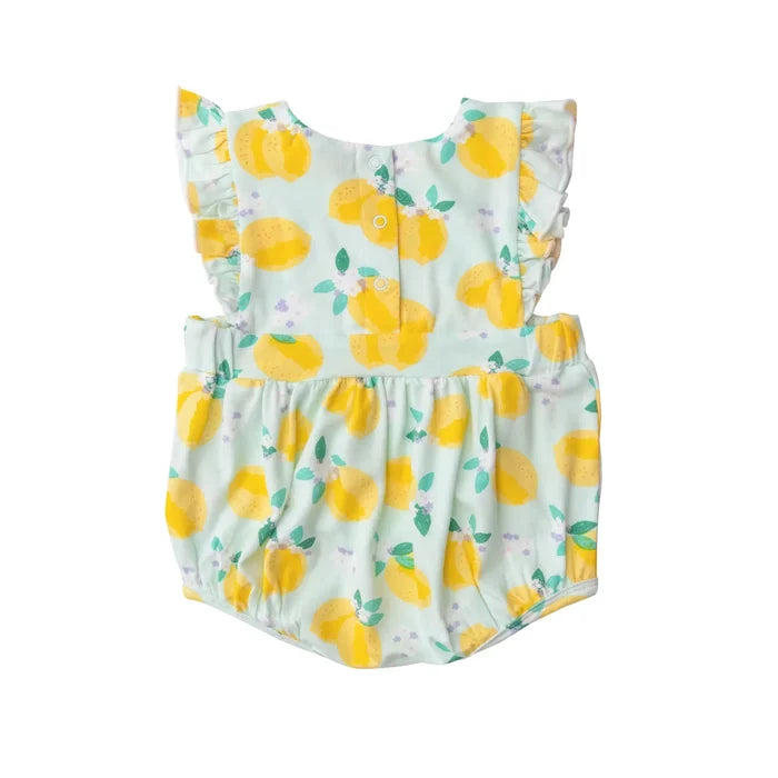 Ruffle Sunsuit - Lemons | Angel Dear - Jenni Kidz