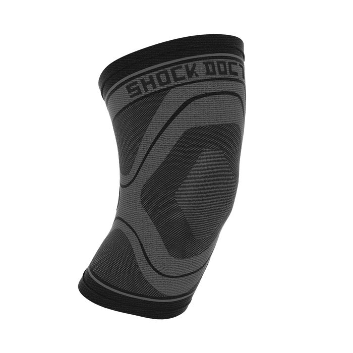 Shock Doctor Compression Knit Knee Sleeve Accessories United Sports Brands Grey/Black XS