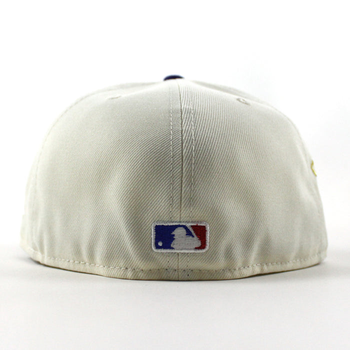 Shohei Ohtani Los Angeles dodgers Ohtani Patch New Era 59Fifty Fitted Hat (Chrome White Royal Blue Gray Under Brim)
