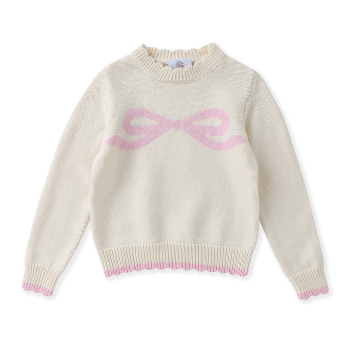 Swoon Baby Pink Bow Sweater