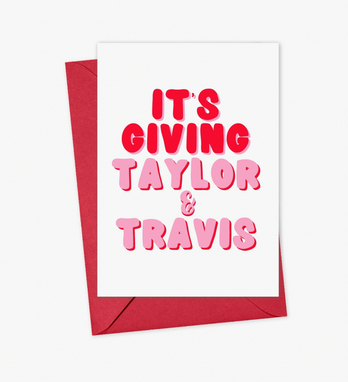 Taylor and Kelce Vibes Card