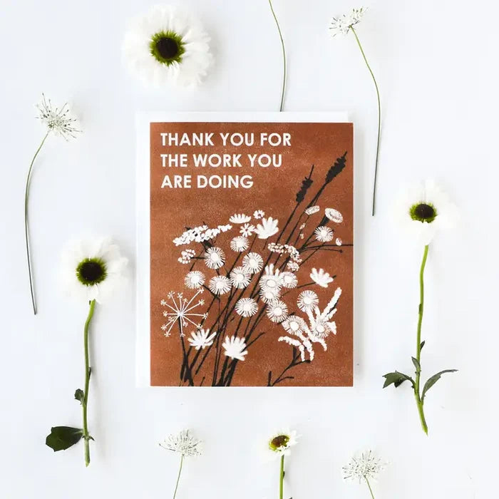 Thank You For the Work Card