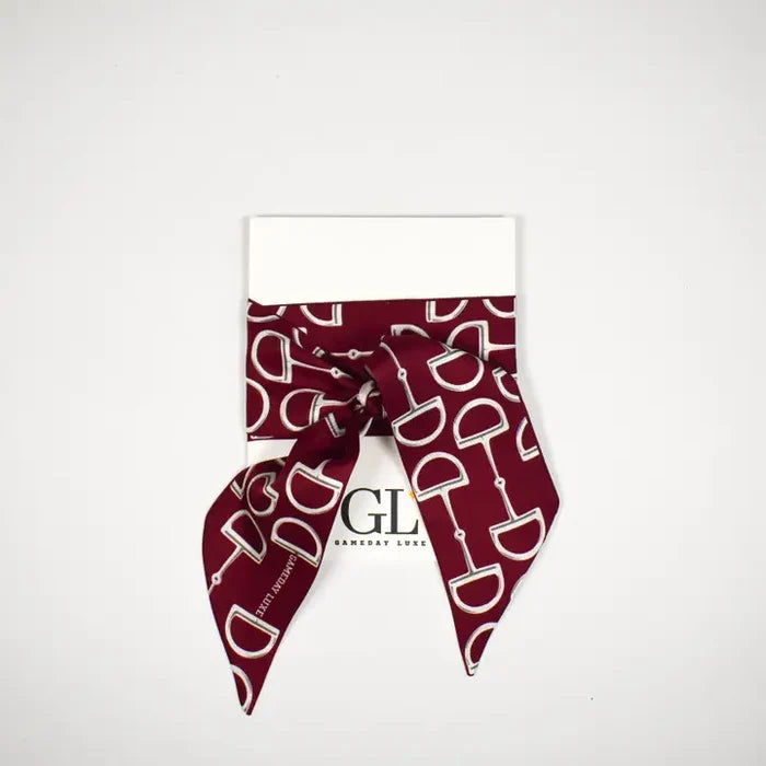The Gameday Signature Scarf-Burgundy
