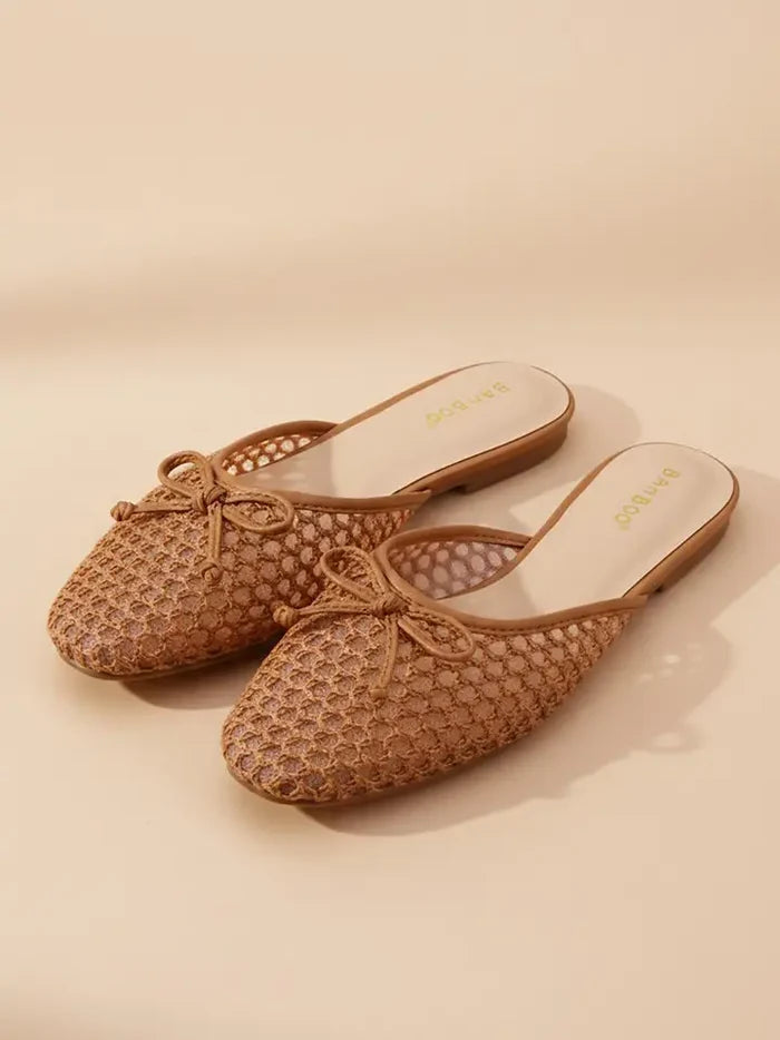 The JP Woven Flats-Mocha