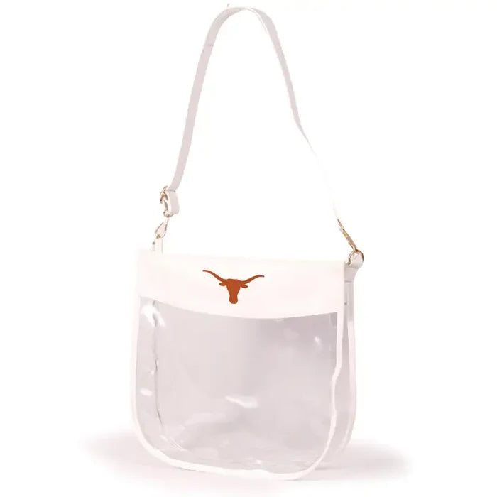 The Kate Large Clear Zip Purse-Longhorn