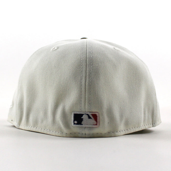 The Lue St. Louis Cardinals The Lou STL Patch New Era 59Fifty Fitted Hat (Chrome White Navy Gray Under Brim)