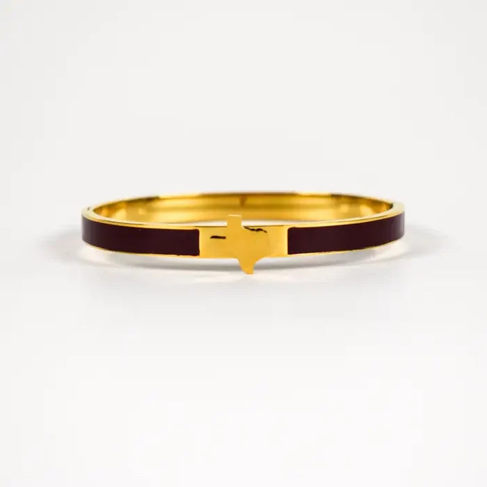 maroon bangle with texas