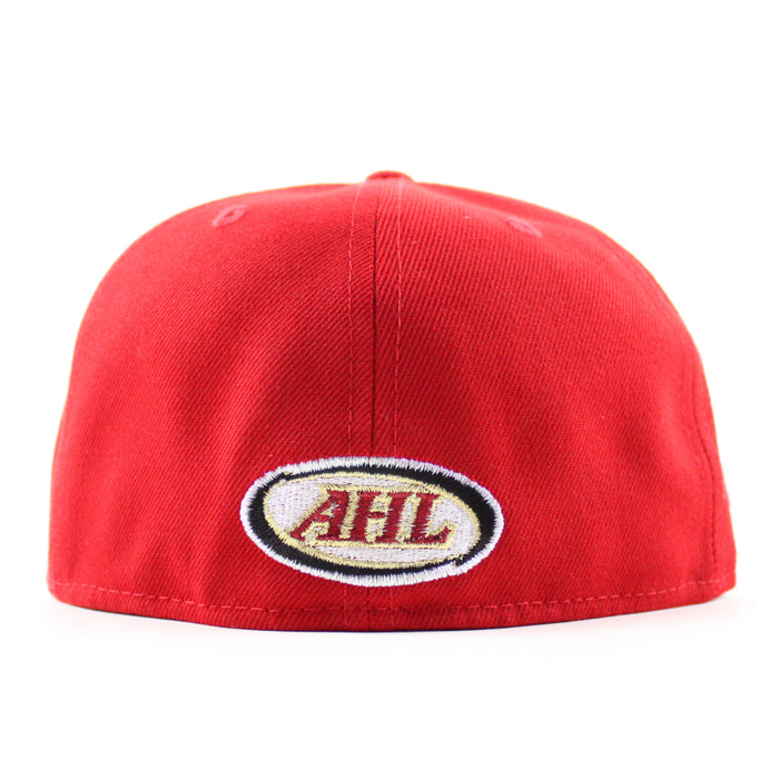 Toronto Marlies 75 Seasons New Era 59Fifty Fitted Hat (Scarlet Red Gray Under Brim)