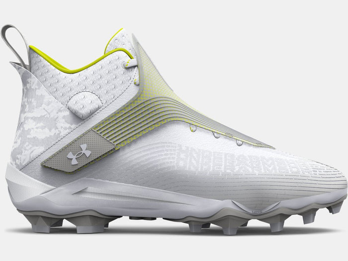 Under Armour Men's Highlight Hammer MC Cleats Footwear Under Armour 8 White/Metallic Silver/White-101 Medium