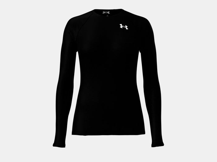 Under Armour Women's Heatgear Armour Compression Long Sleeve Apparel Under Armour Black/White-002 XSmall