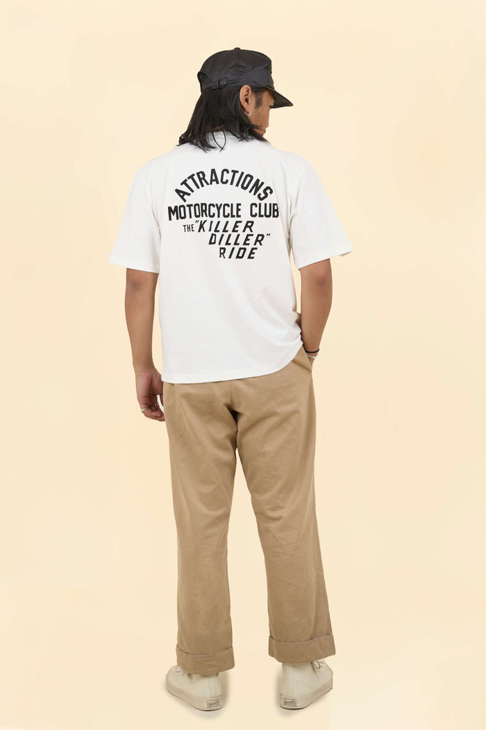 Wearmasters Flying Wheel T-Shirt -White