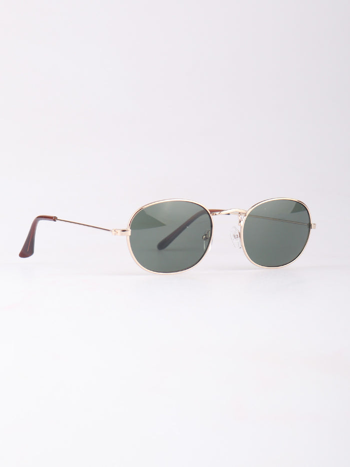 Wireframe Oval Lennon Sunglasses | Gold-Image 2