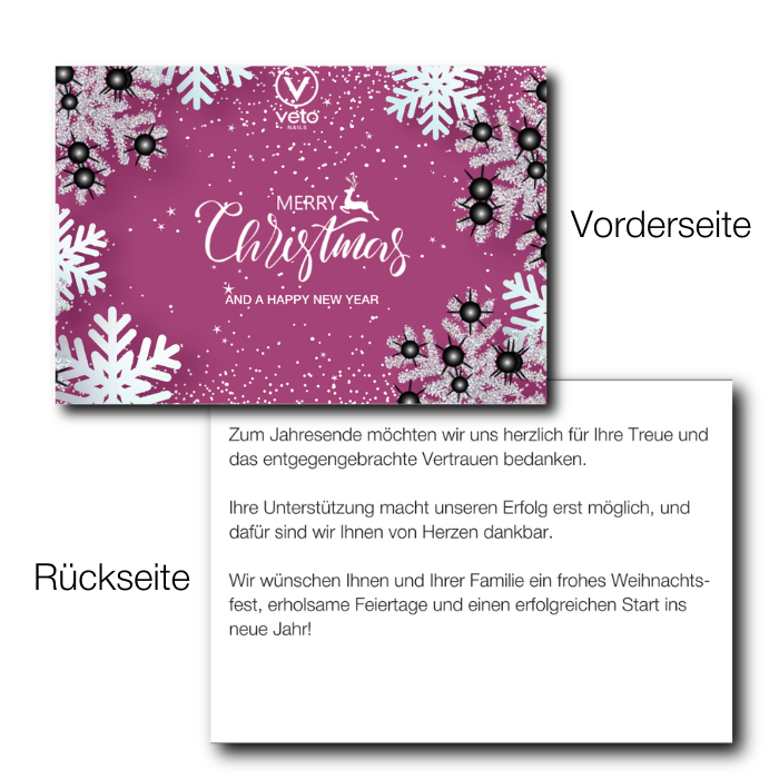 X-Mas Geschenkkarte A6 - 25 Stück