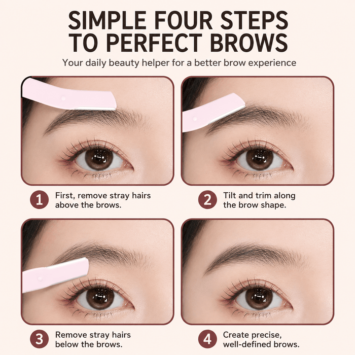 Yaozhi Easy Eyebrow Trimmer Set مجموعة ياوتشي لتشذيب الحواجب السهلة - Princess Cosmetics Qatar