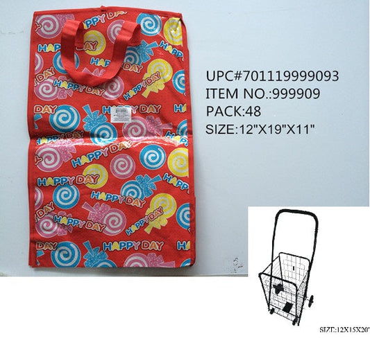 11X12X19"OPEN BAG FIT SMALL  SHOPPING CAR