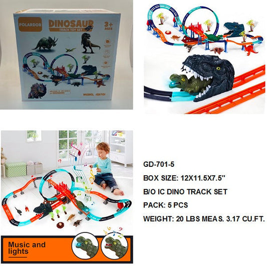 12X11.5X7.5"B/O IC DIY DINO TRACK SET