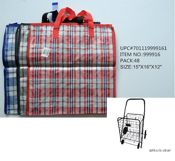 12X15X16"OPEN BAG FIT MEDIUM SHOPPING CART
