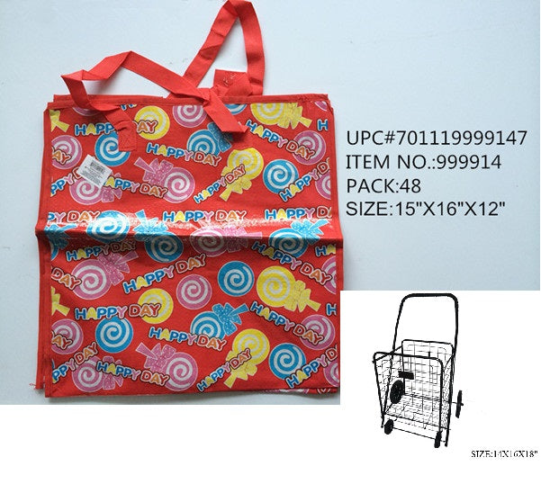 12X15X16"OPEN BAG FIT MEDIUM SHOPPING CART