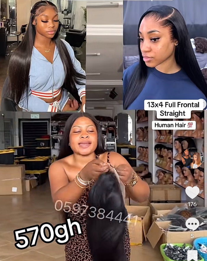 13x4 Full Frontal Straight