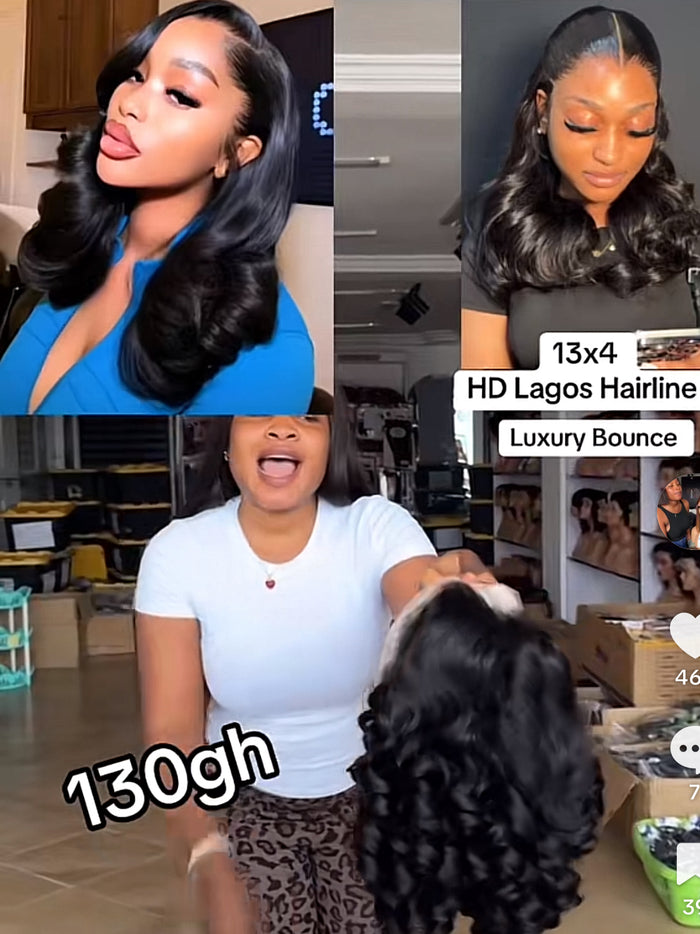 13x4 HD Lagos Hairline Luxury Bounce