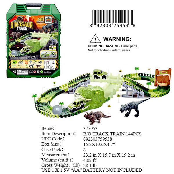 15.2X10.60X4.7"B/O DINO TRACK SET