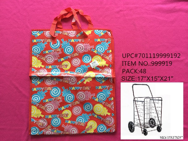 15X17X21"OPEN  BAG FIT LARGE SHOPPING CART