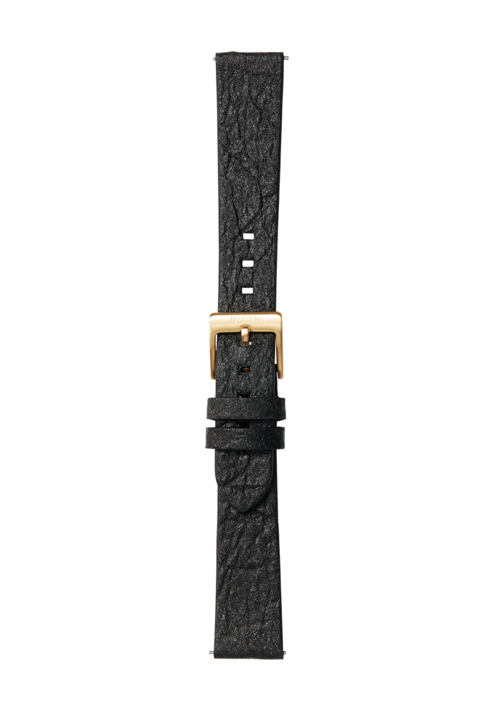 16mm Pineapple Leather Band - Black