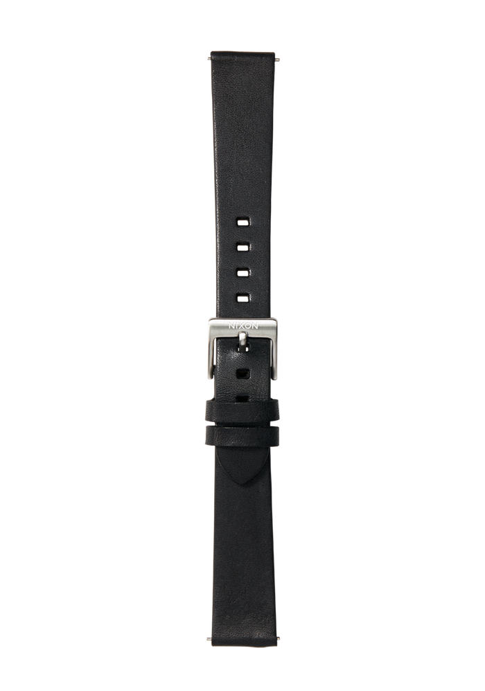 16mm Veg Tanned Leather Band - Black