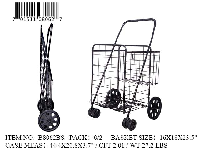 16X18X23.5"FOLDABLE CART+MOVE WHEELS 1PC SHRINK