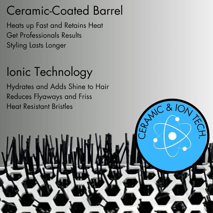 1.7 Inch Ceramic Round Hair Brush