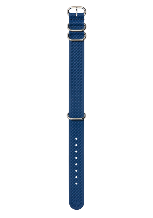 20mm FKM Rubber One Piece Band - Navy / Blue