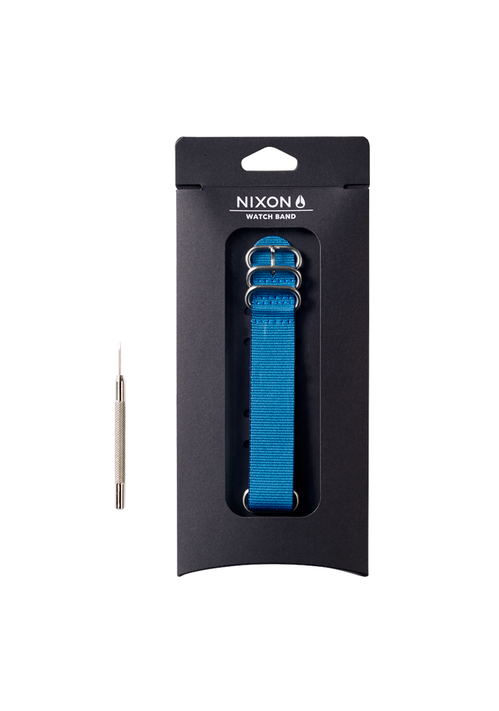 20mm Nylon #TIDE One Piece Band - Navy / Blue