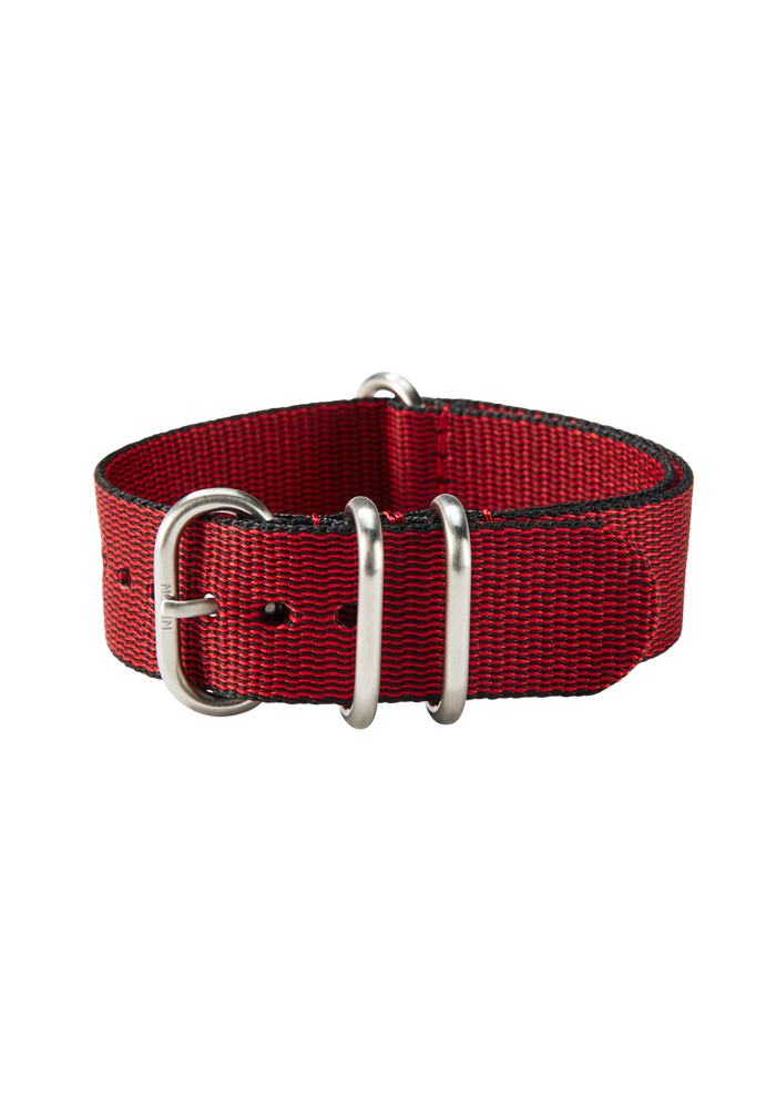 20mm Nylon #TIDE One Piece Band - Red / Black