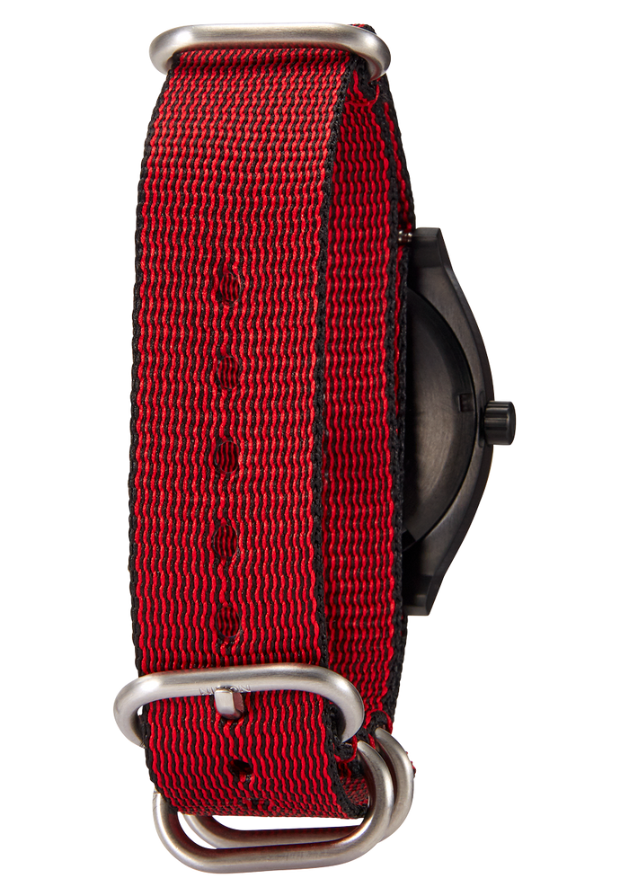 20mm Nylon #TIDE One Piece Band - Red / Black