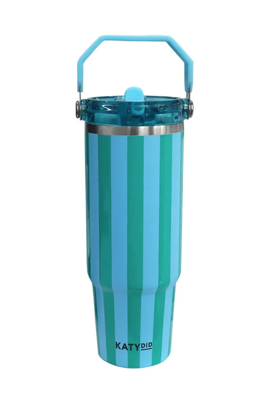 30 oz. Cabana Tumbler-Aqua & Green