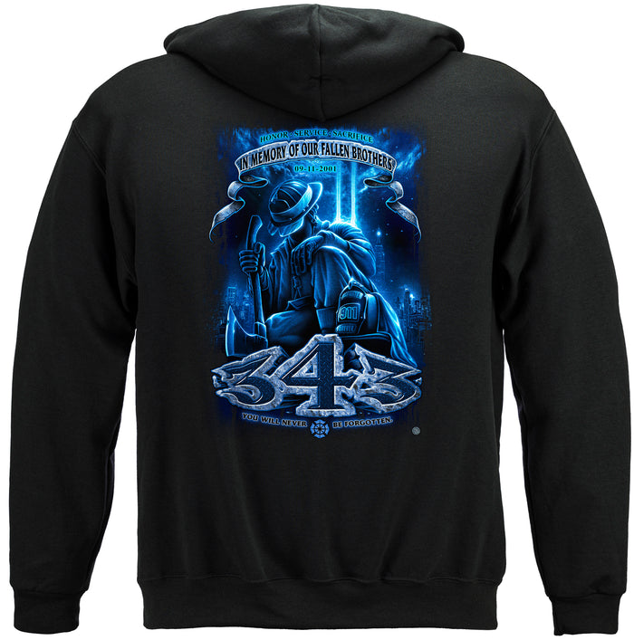 343 Honor  Sacrifice Hooded Sweatshirt