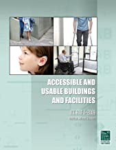 Cover of the 2017 ICC Accessible and Usable Buildings and Facilities code book with building images on light teal background