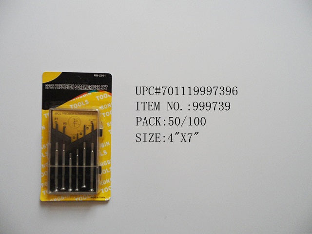 6PCS SCREWDRIVER