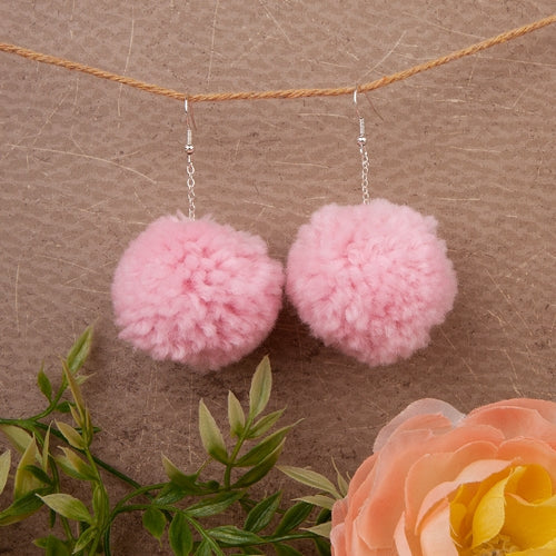 73834 - Pom Pom Earring - Pink