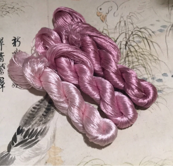 80m Suzhou Embroidery Untwisted Mulberry Silk Thread(#143  80m*3) - Ronghua Threads