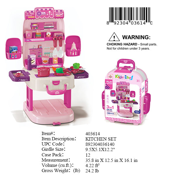 9.5X5.1X12.2"KITCHEN SET