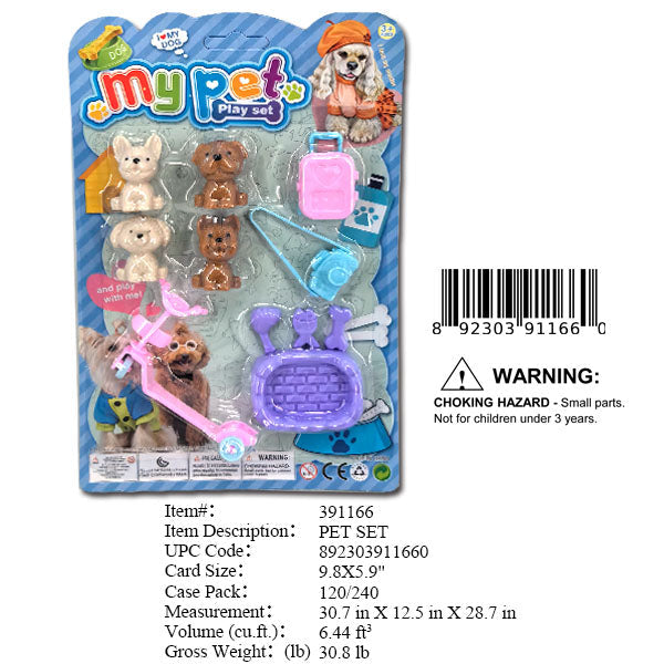 9.8X5.90"MY MINI PET PLAY SET
