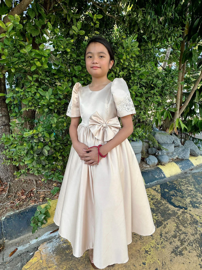 Premium Flower Girl Duchess Satin Dress
